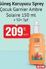 GARNİER AMBRE SOLAİRE ÇOCUK GÜNEŞ KORUYUCU SPREY 150 ML 50+ SPF